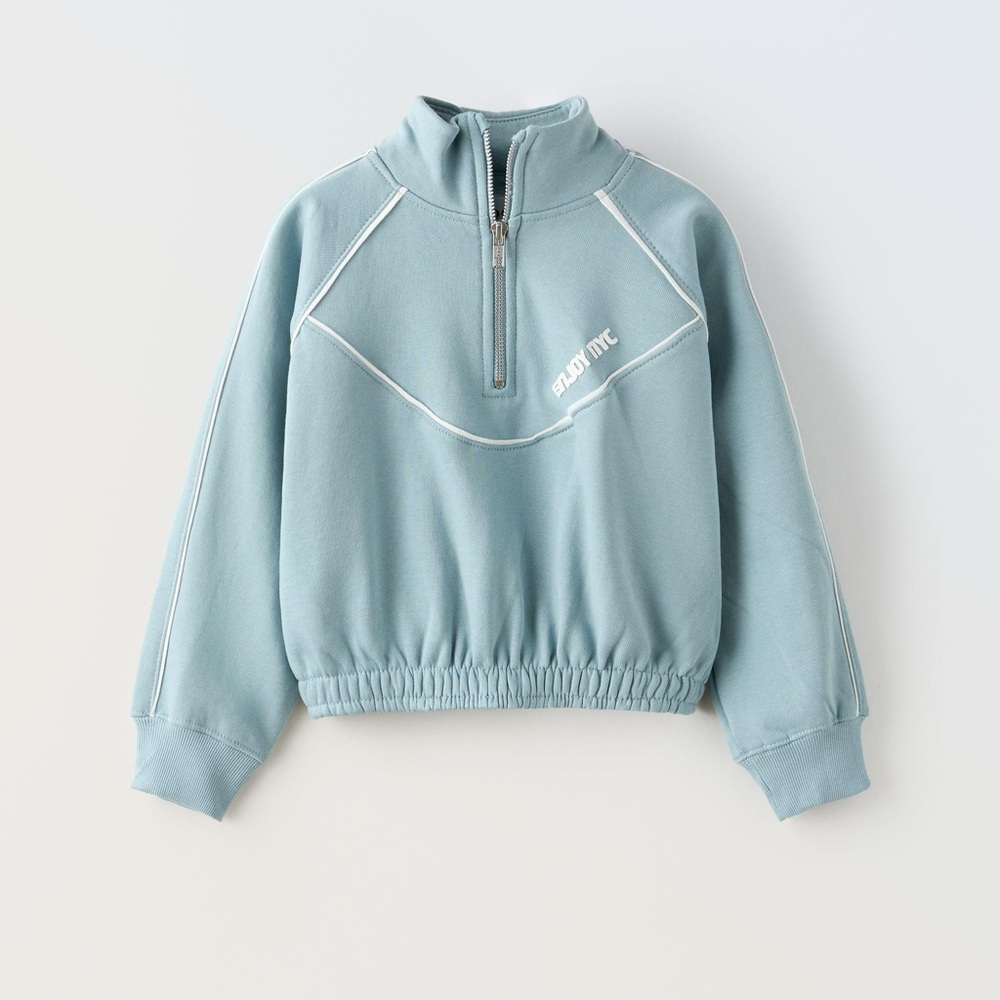 Zara Kids Half-Zip Sweatshirt